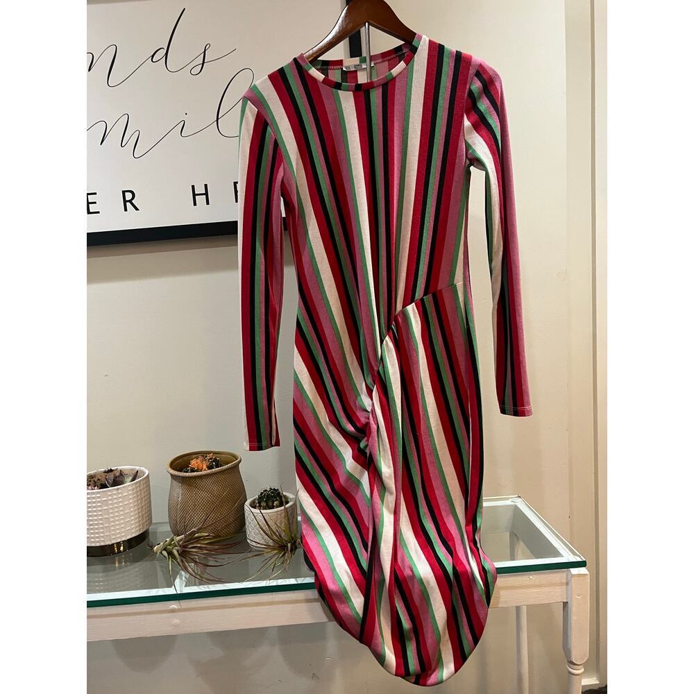 Zara Collection Striped Midi Dress-size medium